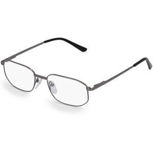 Fielmann ROW Fielmann BD 148 FLEX TR Herren-Brille inkl. Gläser Vollrand Eckig Metall-Gestell 52mm/17mm/140mm, grau