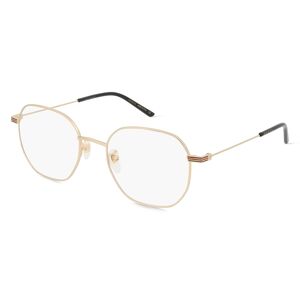 Kering Eyewear Gucci GG1125OA Unisex-Brille inkl. Gläser Vollrand Achteckig Metall-Gestell 53mm/20mm/145mm, gold