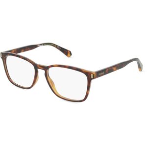 Safilo Polaroid PLD D462 Unisex-Brille inkl. Gläser Vollrand Eckig Kunststoff-Gestell 54mm/17mm/145mm, braun