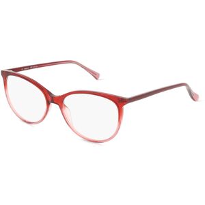 Fielmann ROW Fielmann ABC 070 CL Damen-Brille inkl. Gläser Vollrand Butterfly Acetat-Gestell 53mm/16mm/140mm, rot