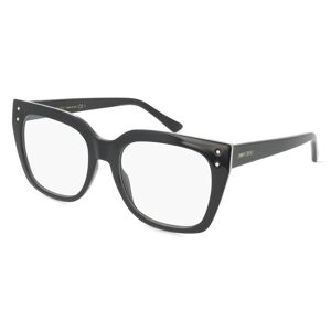 Safilo Jimmy Choo JC329 Damen-Brille inkl. Gläser Vollrand Butterfly Kunststoff-Gestell 54mm/19mm/145mm, schwarz