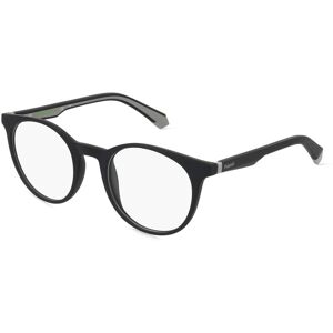 Safilo Polaroid PLD D476 Unisex-Brille inkl. Gläser Vollrand Panto Kunststoff-Gestell 50mm/21mm/145mm, schwarz