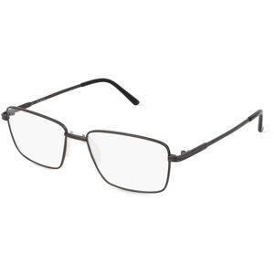 Fielmann ROW Fielmann BD 446 TR Herren-Brille inkl. Gläser Vollrand Eckig Edelstahl-Gestell 54mm/16mm/140mm, grau