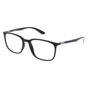 Luxottica Ray-Ban RX7199 Unisex-Brille inkl. Gläser Vollrand Eckig Kunststoff-Gestell 52mm/18mm/145mm, schwarz