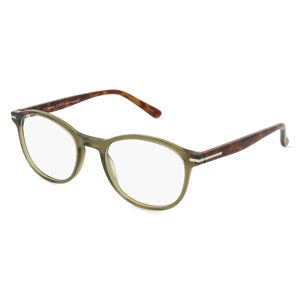 Fielmann ROW Fielmann OL 020 CL Unisex-Brille inkl. Gläser Vollrand Panto Acetat-Gestell 51mm/20mm/145mm, grün