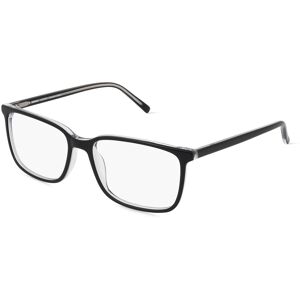 Fielmann ROW Fielmann JIL 006 RN Herren-Brille inkl. Gläser Vollrand Eckig Acetat-Gestell 56mm/17mm/145mm, Schwarz