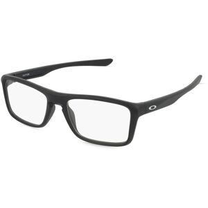 Luxottica Oakley OX8178 RAFTER Herren-Brille inkl. Gläser Vollrand Eckig Kunststoff-Gestell 55mm/18mm/142mm, schwarz