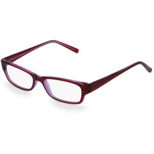 Fielmann ROW Fielmann MC 461 FA Damen-Brille inkl. Gläser Vollrand Eckig Propionat-Gestell 50mm/15mm/135mm, Rot