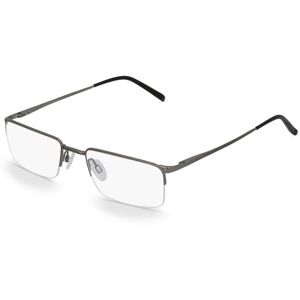 Fielmann ROW Fielmann CHARME 0730 FLEX TR Herren-Brille inkl. Gläser Nylor Eckig Metall-Gestell 53mm/20mm/140mm, grau