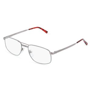 Fielmann ROW Fielmann OPH 9569 FLEX CL Herren-Brille inkl. Gläser Vollrand Eckig Metall-Gestell 52mm/18mm/135mm, grau