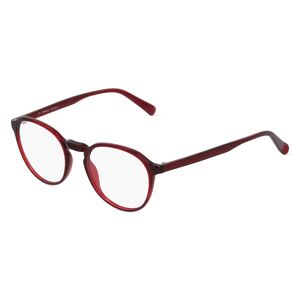 Fielmann ROW Fielmann BD 536 CL Unisex-Brille inkl. Gläser Vollrand Panto Propionat-Gestell 50mm/19mm/145mm, rot