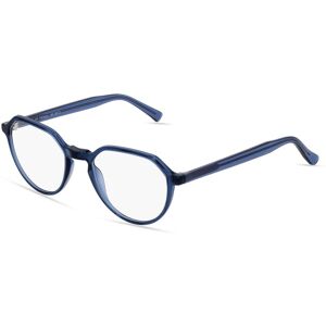 Fielmann ROW Fielmann ABC 068 CL Unisex-Brille inkl. Gläser Vollrand Panto Acetat-Gestell 51mm/20mm/140mm, blau