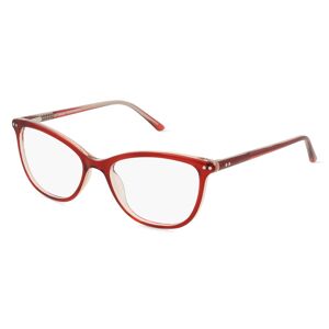 Fielmann ROW Fielmann OU 051 FLEX CL Damen-Brille inkl. Gläser Vollrand Butterfly Acetat-Gestell 52mm/17mm/140mm, rot