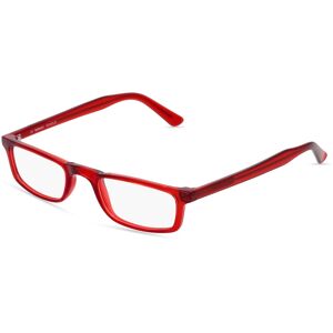 Fielmann ROW Fielmann OU 035 CL Herren-Brille inkl. Gläser Vollrand Schmal Acetat-Gestell 48mm/21mm/140mm, rot