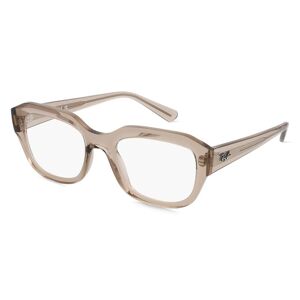 Luxottica Ray-Ban RX7225 LEONID Unisex-Brille inkl. Gläser Vollrand Eckig Kunststoff-Gestell 52mm/20mm/145mm, braun