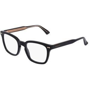 Kering Eyewear Gucci GG0184O Unisex-Brille inkl. Gläser Vollrand Eckig Kunststoff-Gestell 50mm/21mm/145mm, schwarz