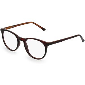 Fielmann ROW Fielmann MC 537 CL Unisex-Brille inkl. Gläser Vollrand Panto Propionat-Gestell 50mm/20mm/140mm, braun