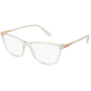 Luxottica Swarovski SK2015 Damen-Brille inkl. Gläser Vollrand Eckig Acetat-Gestell 53mm/16mm/140mm, transparent