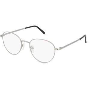 Fielmann ROW Fielmann MC 586 CL Unisex-Brille inkl. Gläser Vollrand Panto Edelstahl-Gestell 52mm/19mm/145mm, grau