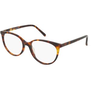 Fielmann ROW Fielmann JIL 012 RN Damen-Brille inkl. Gläser Vollrand Oval Acetat-Gestell 52mm/17mm/135mm, Havanna