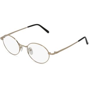 Fielmann ROW Fielmann MC 549 CL Unisex-Brille inkl. Gläser Vollrand Oval Edelstahl-Gestell 48mm/20mm/135mm, gold