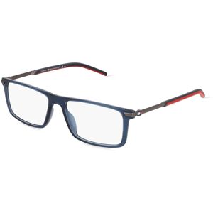 Safilo Tommy Hilfiger Eyewear TH 2039 Herren-Brille inkl. Gläser Vollrand Eckig Kunststoff-Gestell 54mm/16mm/145mm, blau