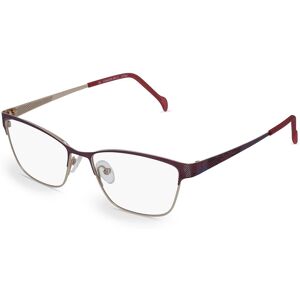 Fielmann ROW Fielmann COMFORT 095 CL Damen-Brille inkl. Gläser Vollrand Eckig Titan-Gestell 52mm/15mm/130mm, lila