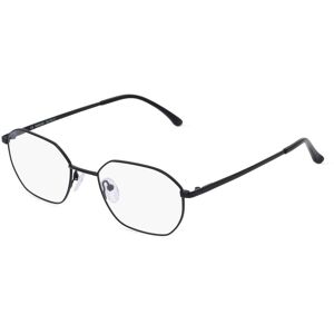 Fielmann ROW Fielmann BD 535 CL Herren-Brille inkl. Gläser Vollrand Eckig Edelstahl-Gestell 53mm/20mm/145mm, Schwarz