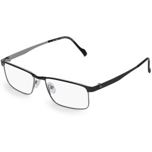 Fielmann ROW Fielmann COMFORT 076 FA Herren-Brille inkl. Gläser Vollrand Eckig Titan-Gestell 55mm/17mm/140mm, grau