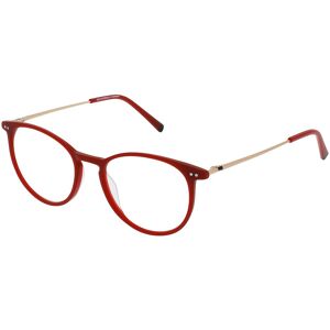 Eschenbach Humphrey’s eyewear 581118 Unisex-Brille inkl. Gläser Vollrand Panto Kunststoff-Gestell 49mm/17mm/140mm, rot