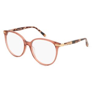 Scotch & Soda 3020 Unisex-Brille inkl. Gläser Vollrand Rund Acetat-Gestell 53mm/16mm/135mm, rot