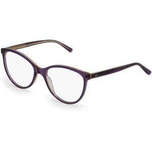 Fielmann ROW Fielmann LN 002 CL Damen-Brille inkl. Gläser Vollrand Butterfly Acetat-Gestell 53mm/16mm/135mm, lila