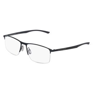 De Rigo Porsche Design 8752 Unisex-Brille inkl. Gläser Halbrand Rechteckig Metall-Gestell 57mm/17mm/145mm, blau