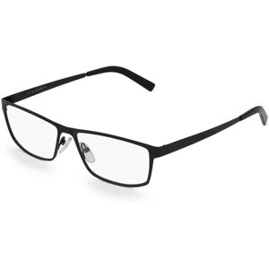 Fielmann ROW Fielmann BD 364 MOD FA Herren-Brille inkl. Gläser Vollrand Eckig Edelstahl-Gestell 56mm/15mm/140mm, schwarz