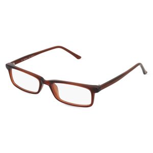 Fielmann ROW Fielmann MC 599 CL Unisex-Brille inkl. Gläser Vollrand Eckig Propionat-Gestell 54mm/16mm/140mm, braun