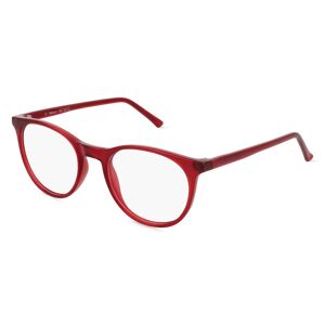 Fielmann ROW Fielmann MC 537 CL Damen-Brille inkl. Gläser Vollrand Panto Propionat-Gestell 50mm/20mm/140mm, rot