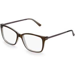 Fielmann ROW Fielmann AO 003 CL Unisex-Brille inkl. Gläser Vollrand Eckig Propionat-Gestell 55mm/17mm/140mm, grün