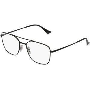 Luxottica Ray-Ban RB 6450 Herren-Brille inkl. Gläser Vollrand Eckig Metall-Gestell 54mm/18mm/145mm, schwarz