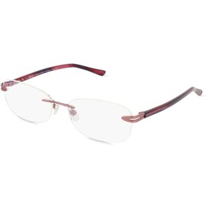 Fielmann ROW Fielmann TITANIUM 164 FLEX CL Damen-Brille inkl. Gläser Randlos Eckig Titan-Gestell 53mm/16mm/130mm, pink