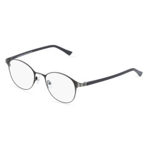 Marwitz Berlin Conquistador MTR 5 Herren-Brille inkl. Gläser Vollrand Panto Metall-Gestell 48mm/19mm/135mm, grau