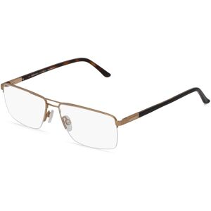 Fielmann ROW Fielmann 2194 FLEX CL Herren-Brille inkl. Gläser Nylor Eckig Titan-Gestell 56mm/16mm/145mm, gold