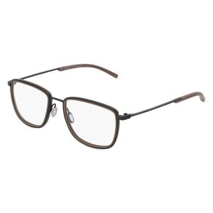 De Rigo Porsche Design 8365 Unisex-Brille inkl. Gläser Vollrand Rechteckig Metall-Gestell 53mm/18mm/145mm, braun