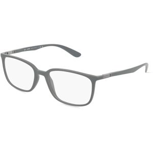 Luxottica Ray-Ban RX7208 Unisex-Brille inkl. Gläser Vollrand Rechteckig Kunststoff-Gestell 54mm/18mm/145mm, grau