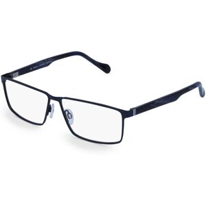 Fielmann ROW Fielmann 2180 FLEX CL Herren-Brille inkl. Gläser Vollrand Eckig Titan-Gestell 60mm/13mm/140mm, blau