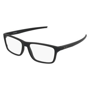 Luxottica Oakley OX8164 Herren-Brille inkl. Gläser Vollrand Rechteckig Kunststoff-Gestell 55mm/17mm/141mm, schwarz
