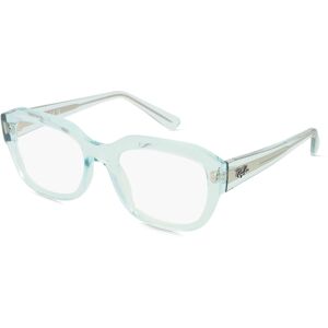 Luxottica Ray-Ban RX7225 LEONID Unisex-Brille inkl. Gläser Vollrand Eckig Kunststoff-Gestell 52mm/20mm/145mm, blau