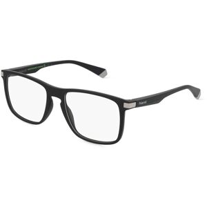 Safilo Polaroid PLD D447 Herren-Brille inkl. Gläser Vollrand Eckig Kunststoff-Gestell 54mm/17mm/140mm, schwarz