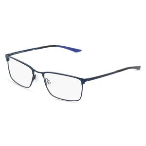 Marchon Germany Nike 4307 Herren-Brille inkl. Gläser Vollrand Eckig Metall-Gestell 56mm/18mm/145mm, blau