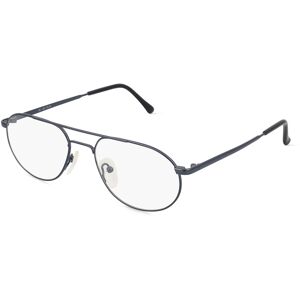 Fielmann ROW Fielmann MC 176 TR Herren-Brille inkl. Gläser Vollrand Pilot Metall-Gestell 52mm/16mm/135mm, blau