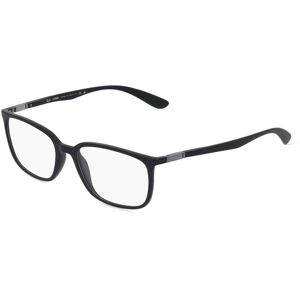 Luxottica Ray-Ban RX7208 Unisex-Brille inkl. Gläser Vollrand Rechteckig Kunststoff-Gestell 54mm/18mm/145mm, schwarz